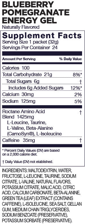 Energy Gel - Blueberry Pomegranate Roctane