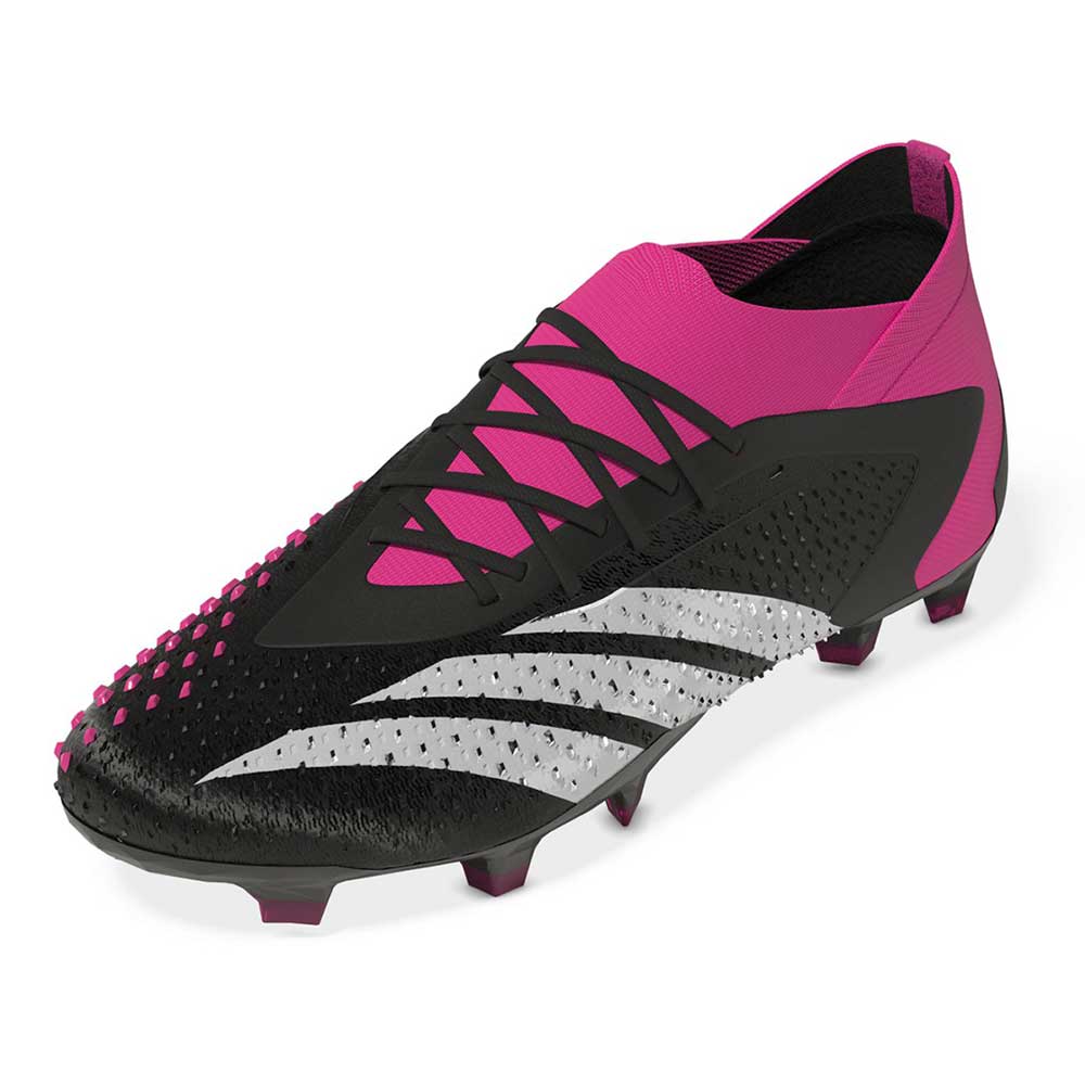 Adidas Predator Precision.1 FG Soccer Cleats (White/Black/Team Shock Pink) Size 7 M / 8 W