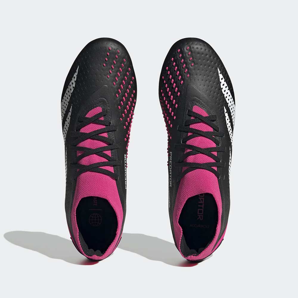 All Gender Predator Accuracy 2 FG Soccer Shoe - Core Black/Ftwr White/Team Shock Pink 2 - Regular (D)