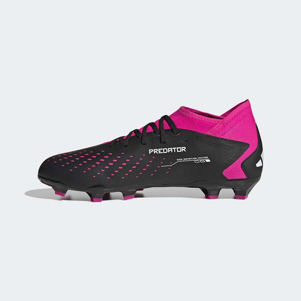 Unisex Predator Accuracy .3 FG Soccer Shoe - Core Black/Ftwr White/Team Shock Pink 2 - Regular (D)