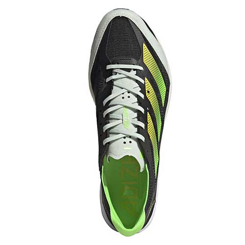 Men's AdiZERO Adios 7 Running Shoe - Core Black/Beam Yellow - Regular (D)