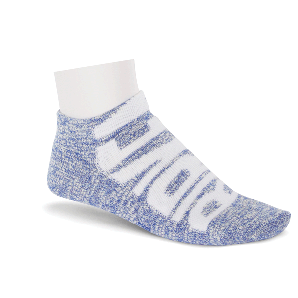Women's Sneaker Logo Slub Socks - Deep Ultra Marine