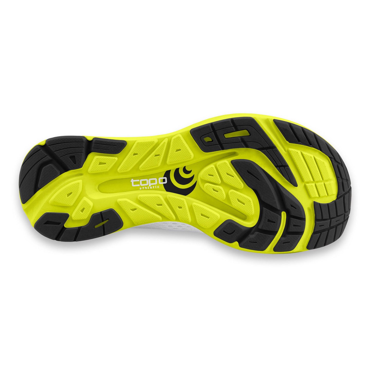 Men's Cyclone Running Shoe - White/Lime - Regular (D)