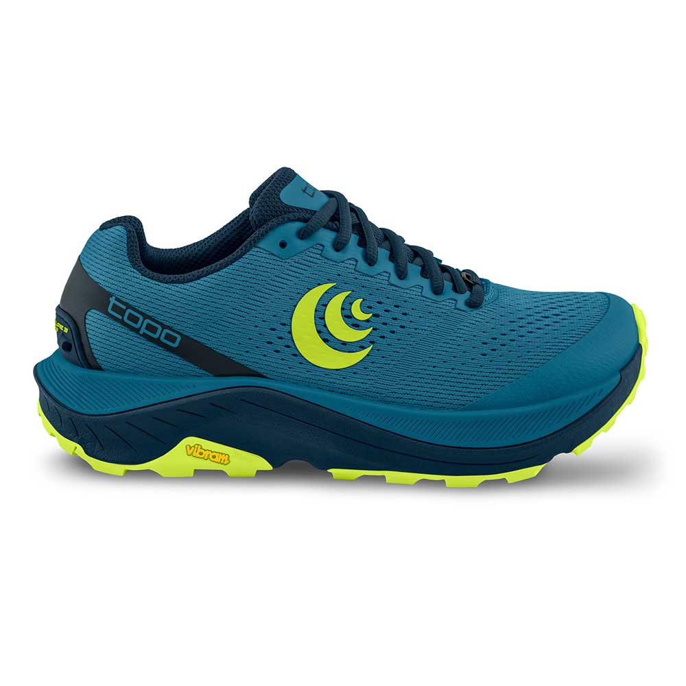 Men's Ultraventure 3 Trail Shoe- Blue/Lime- Regular (D)