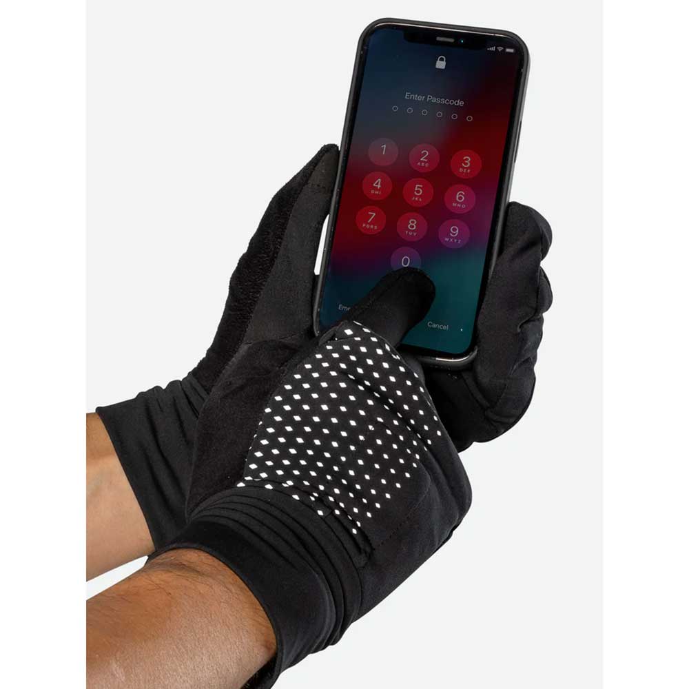 HyperNight Reflective Convertible Mitt - Black/Geo Print