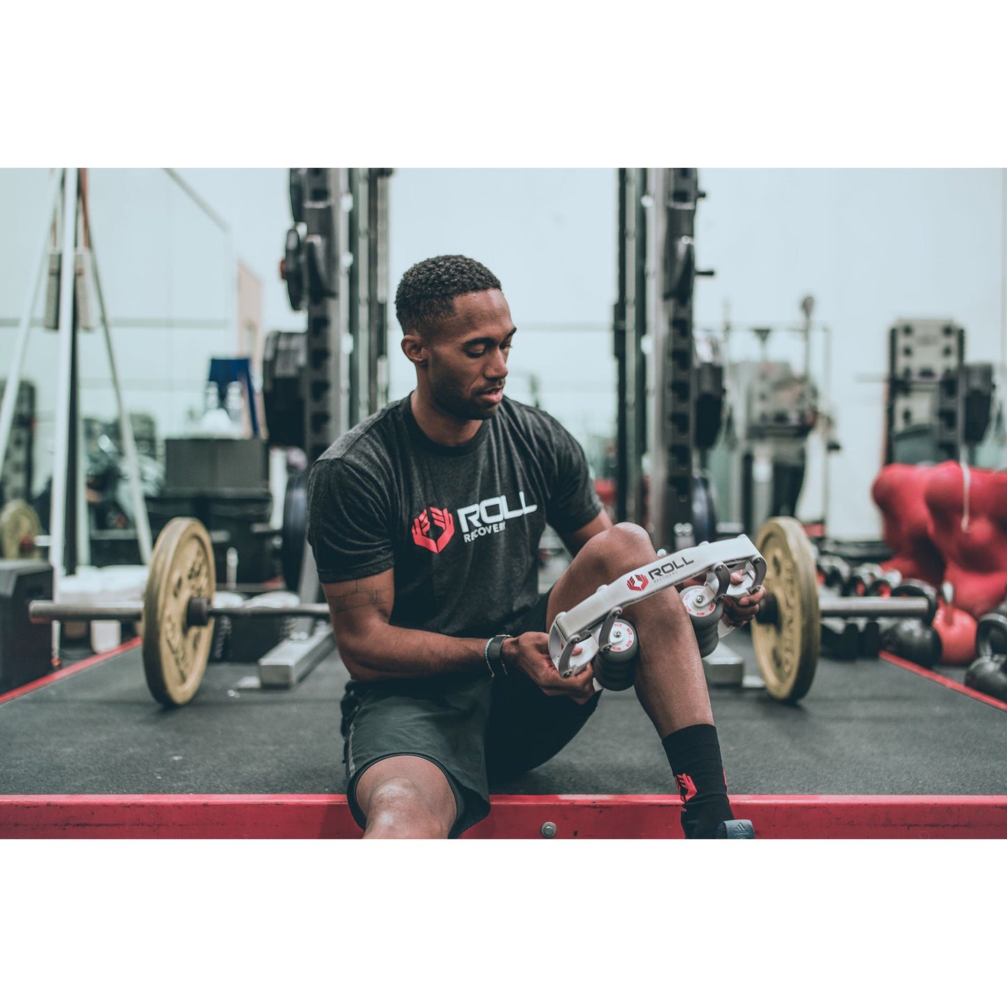 R8 Deep Tissue Massage Roller - Carbon Black