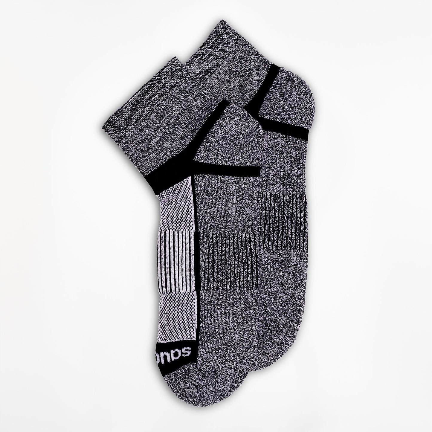 Unisex Inferno Quarter - Black White Twist 3-pack