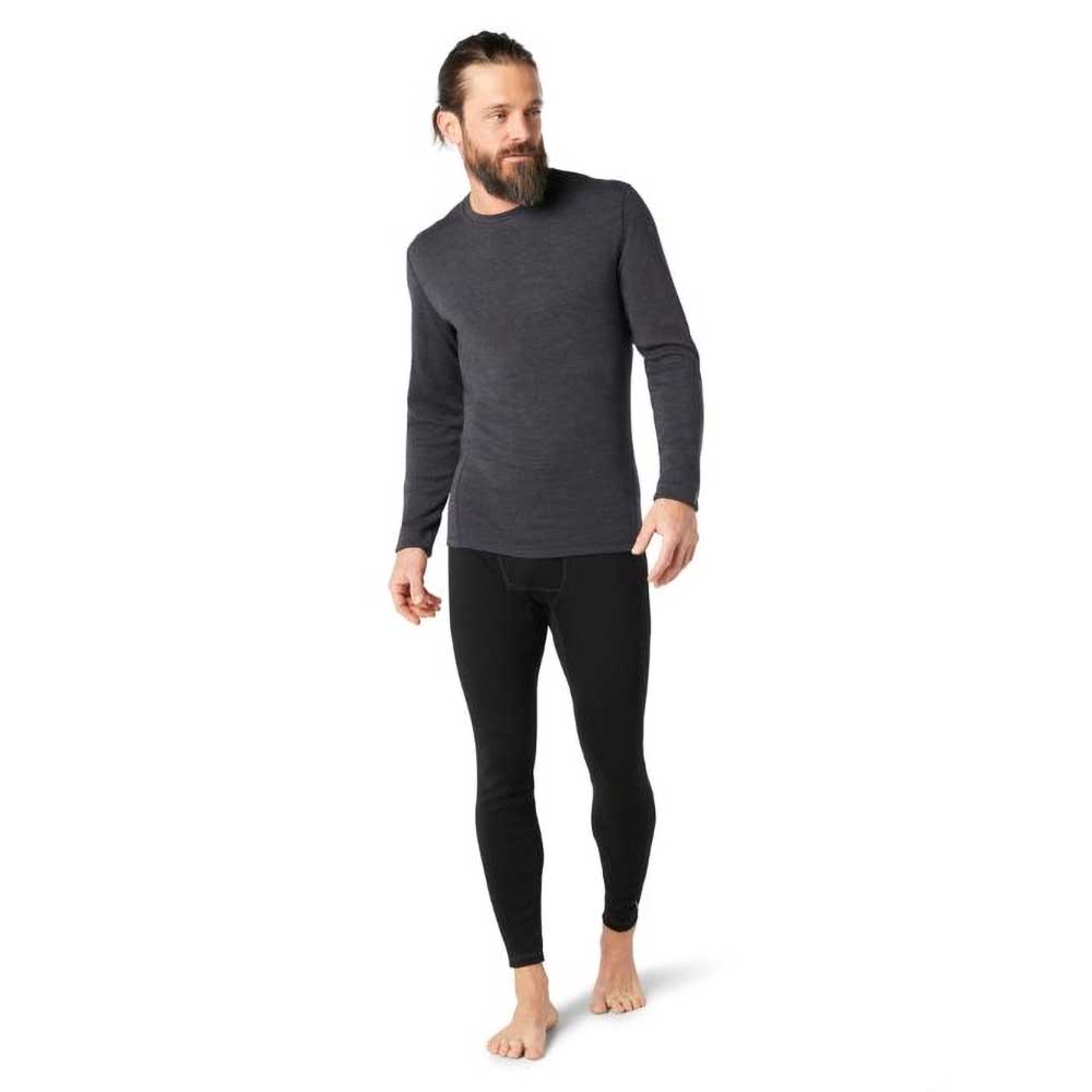 Men's Classic Thermal Merino Base Layer Crew - Charcoal Heather