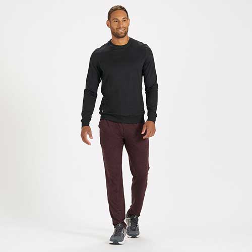 Men's Ponto Performance Crew - Black Heather