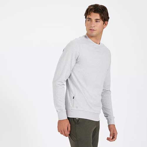 Men's Ponto Performance Crew - Platinum Heather