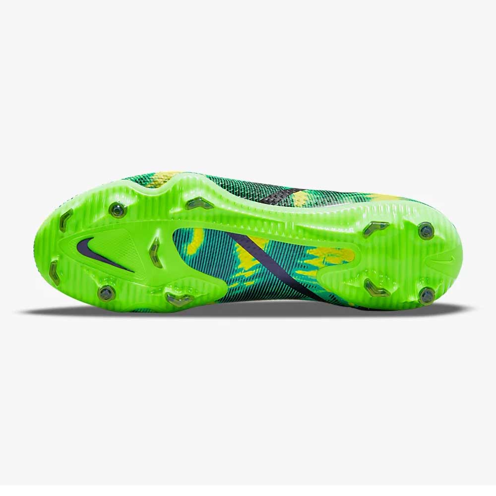 Unisex Phantom GT2 Pro SW FG Soccer Shoe - Black/MTLC Platinum Green-Regular (D)