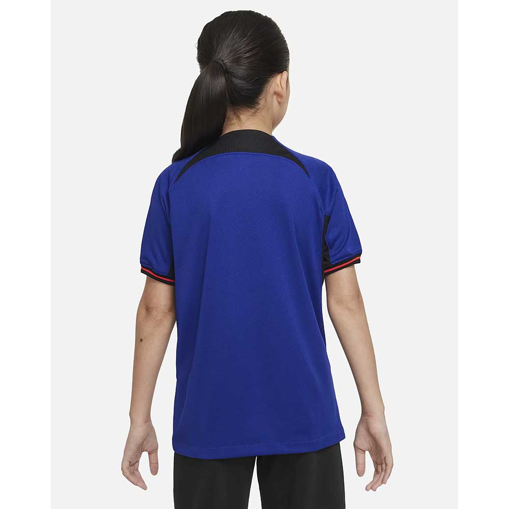 Youth Netherlands 2022/23 Dri-FIT Stadium Away Jersey - Deep Royal/Black