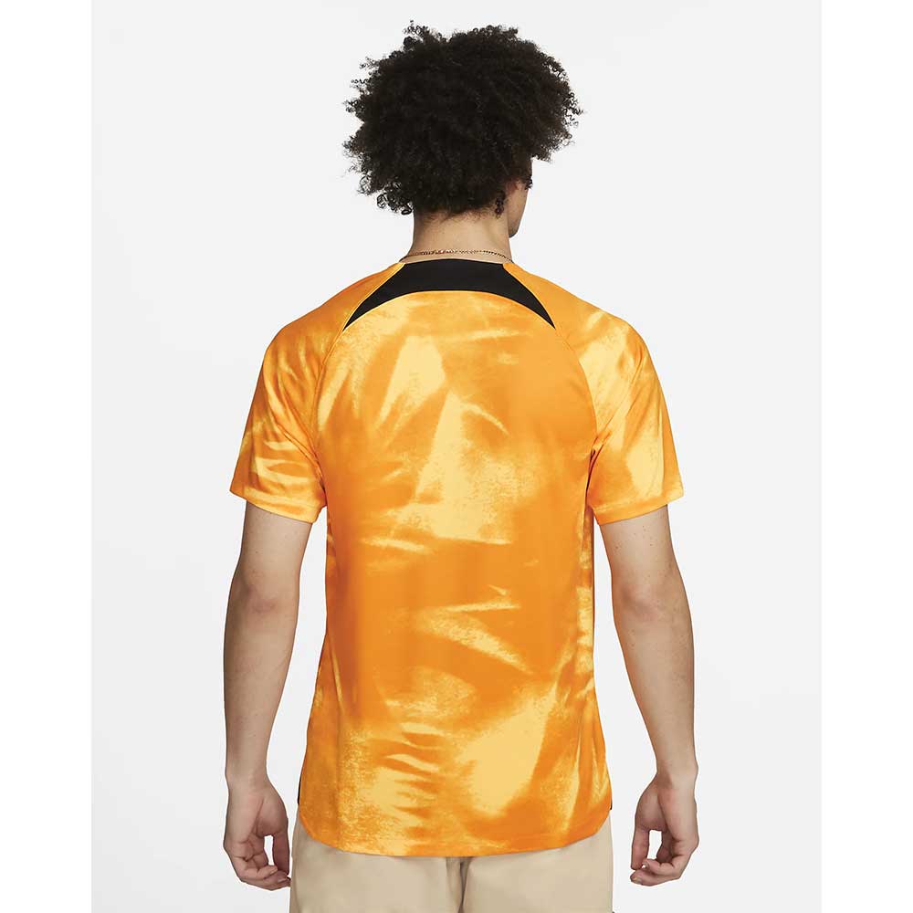 Men's Nike Netherlands 2022/23 DF Stadium Home Jersey - Laser Orange/Black