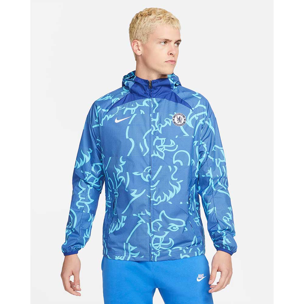 Men's Chelsea AFW Soccer Jacket - Rush Blue/Chlorine Blue