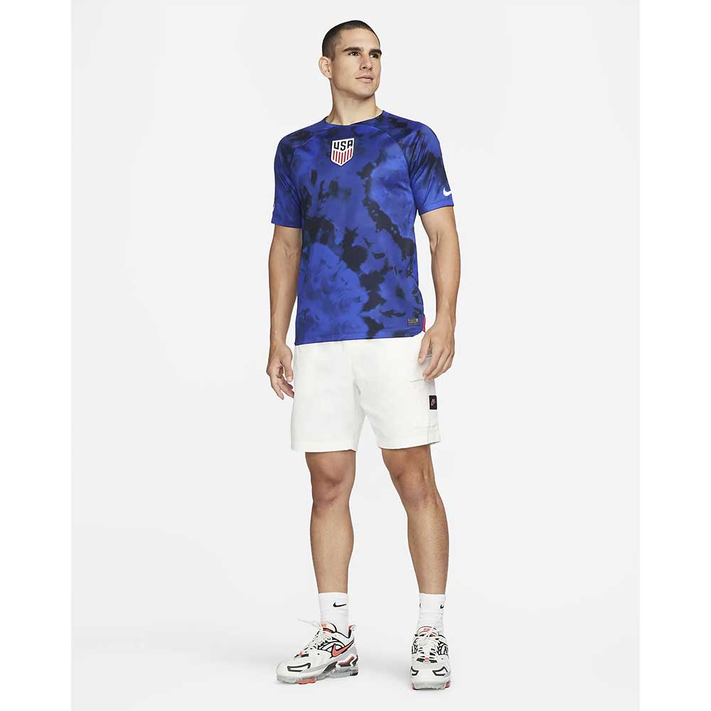 Men's USA DF Stadium Away Short Sleeve Jersey - Bright Blue/White