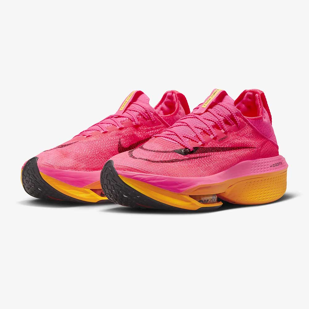 Men's Nike Alphafly 2 Running Shoes - Hyper Pink/Black/Laser Orange- Regular (D)