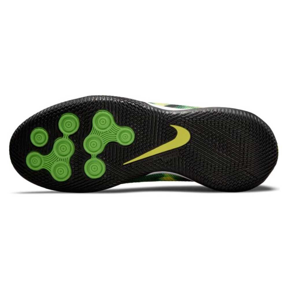 JR Nike Phantom GT2 DF SW IC Soccer Shoe - Black/Mtlc Platinum/Green Strike
