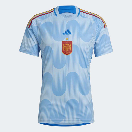 Men's Spain 2022 Away Jersey - Glow Blue/Glory Blue