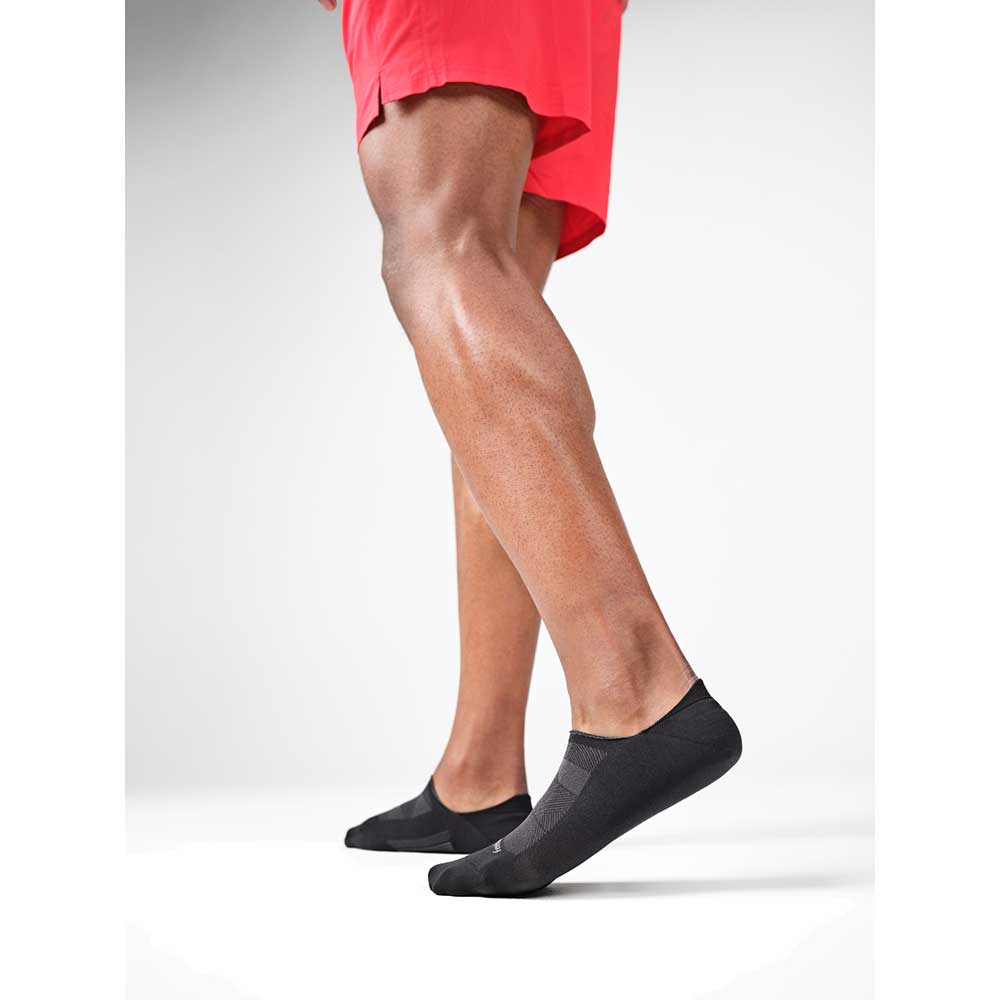 All Gender Elite Light Cushion Mini Crew Sock - Black