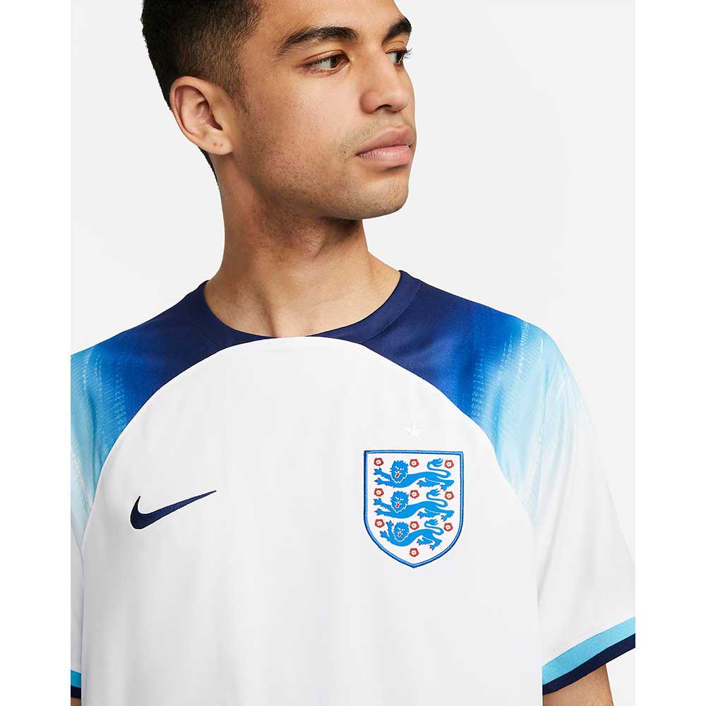 Men's England 2022/23 Dri-FIT Home Stadium Jersey - White/Blue Fury