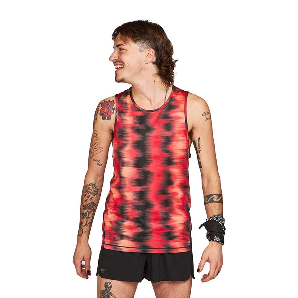 Men's Run All Day Tank - Sunset Abstract