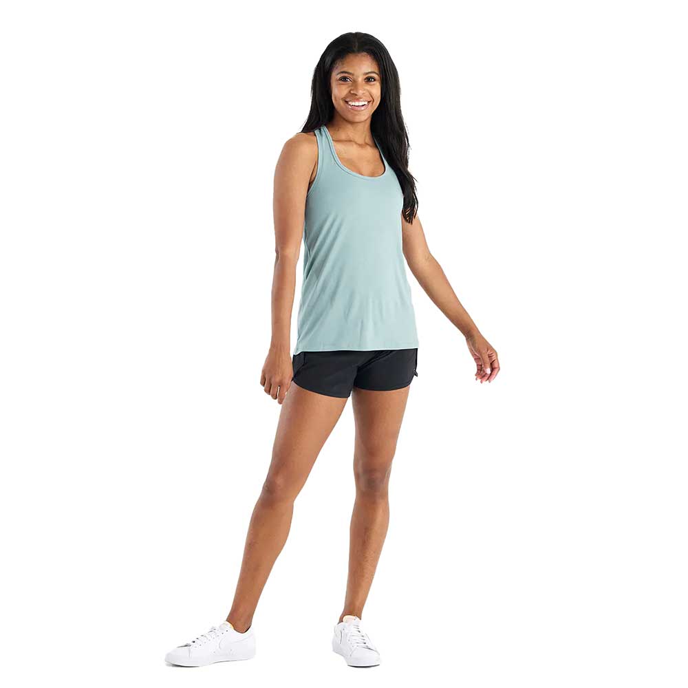 Women's Bamboo Motion Racerback Tank - Ocean Mist