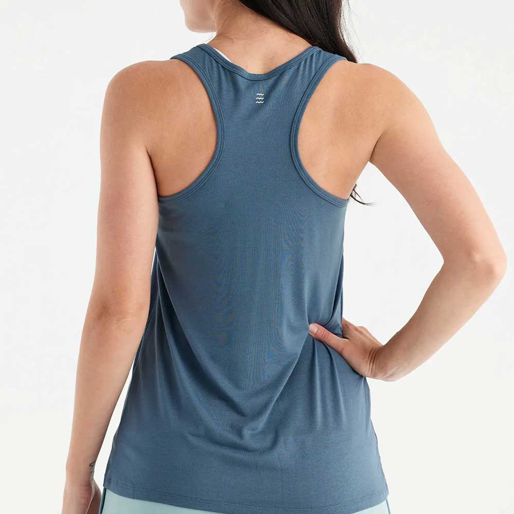 Women's Bamboo Motion Racerback Tank - Slate Blue