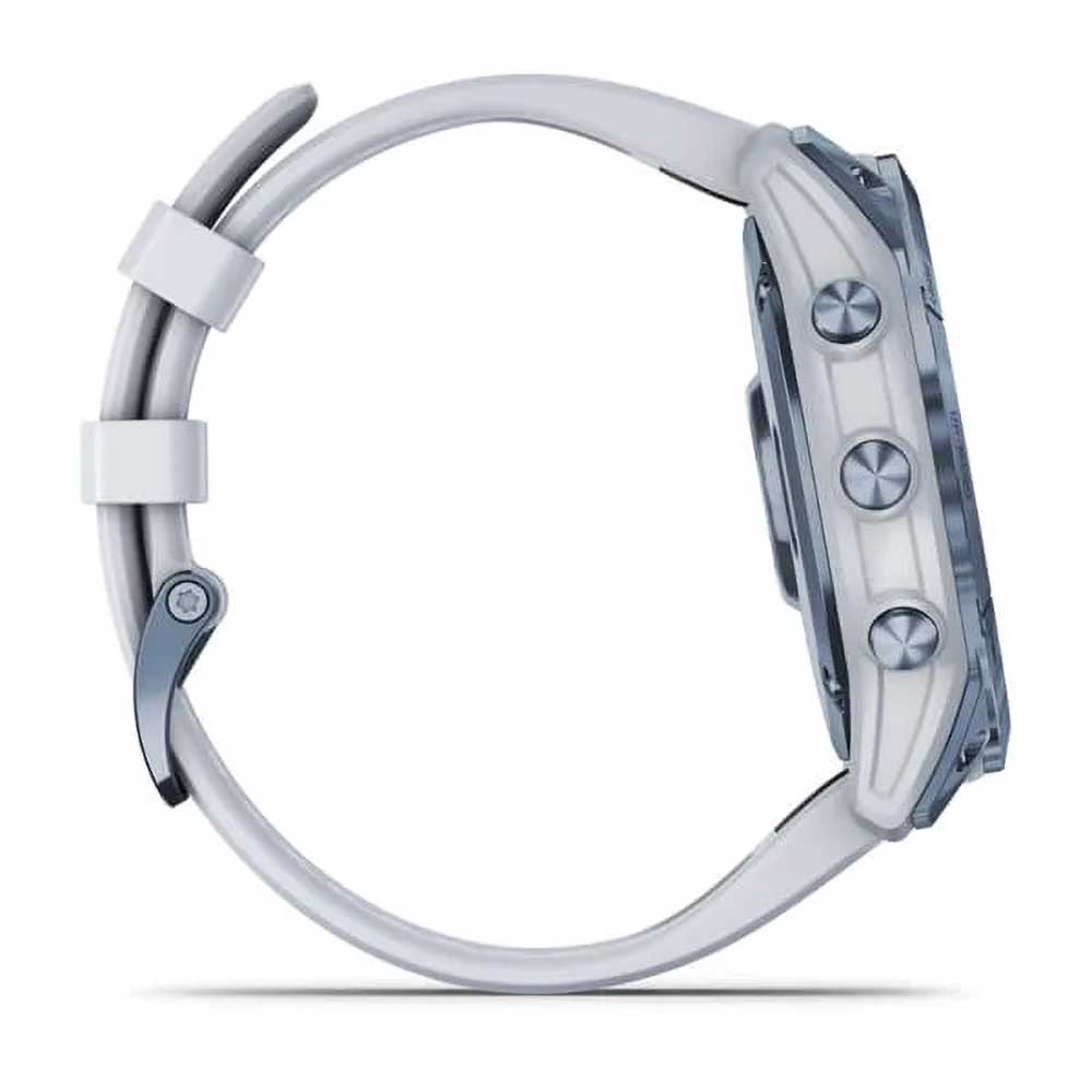fenix 7X Sapphire - Whitestone Titanium with Silicone Band