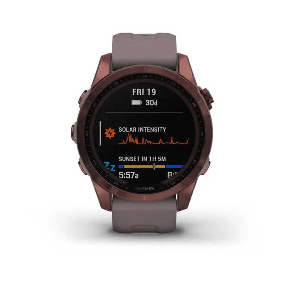fenix 7S Sapphire - Dark Bronze Titanium with Shale Gray Band