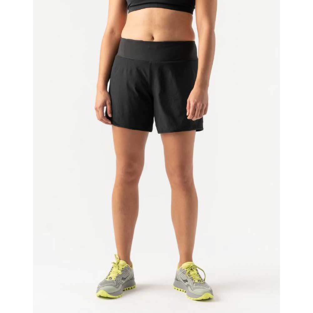 Women's Run Always Relax Low Rise 6" Short - Black