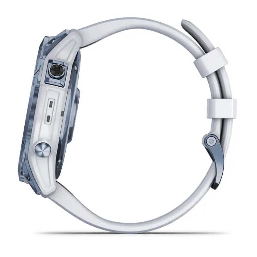 fenix 7X Sapphire - Whitestone Titanium with Silicone Band