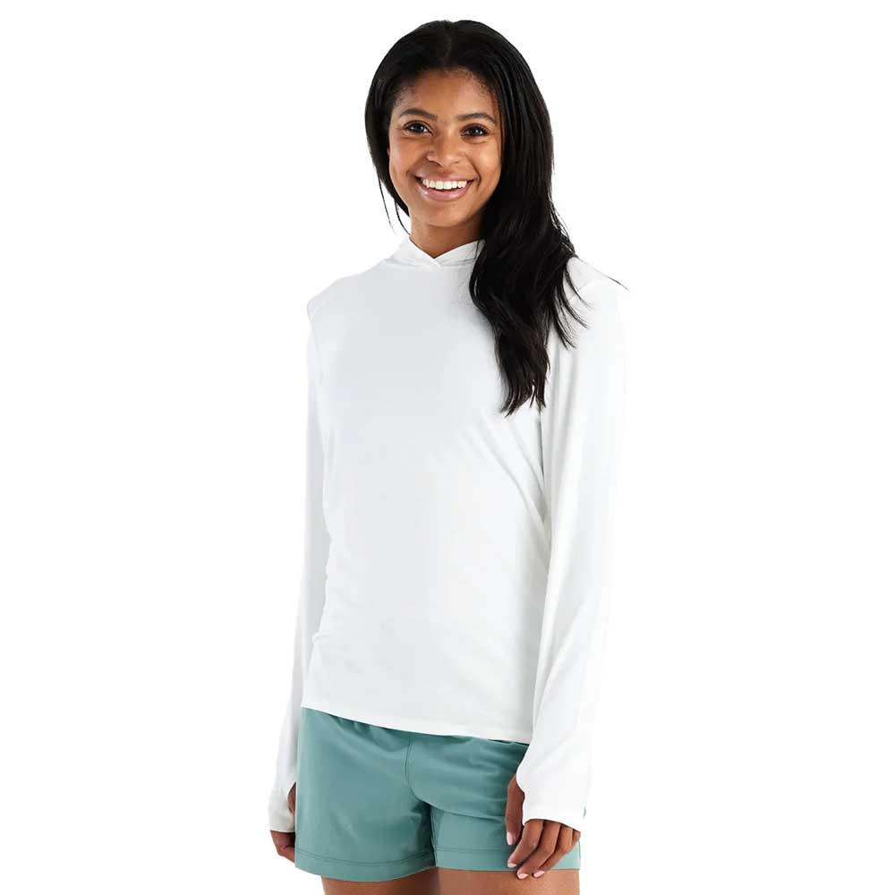 Women's Bamboo Shade Hoodie II - Bright White
