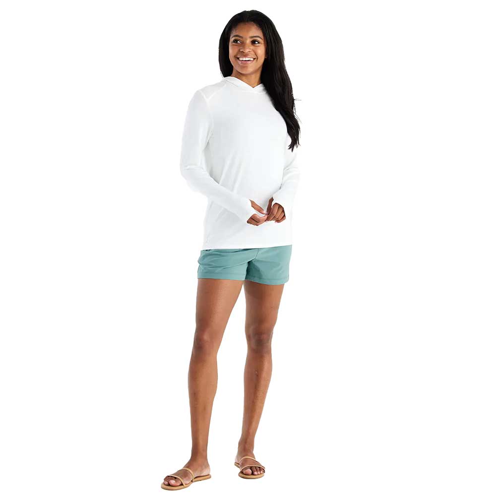Women's Bamboo Shade Hoodie II - Bright White