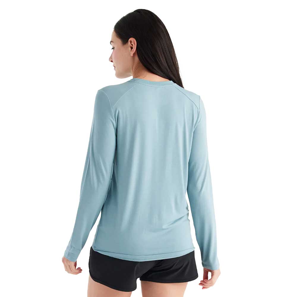 Women's Bamboo Shade Long Sleeve II Top - Ocean Mist