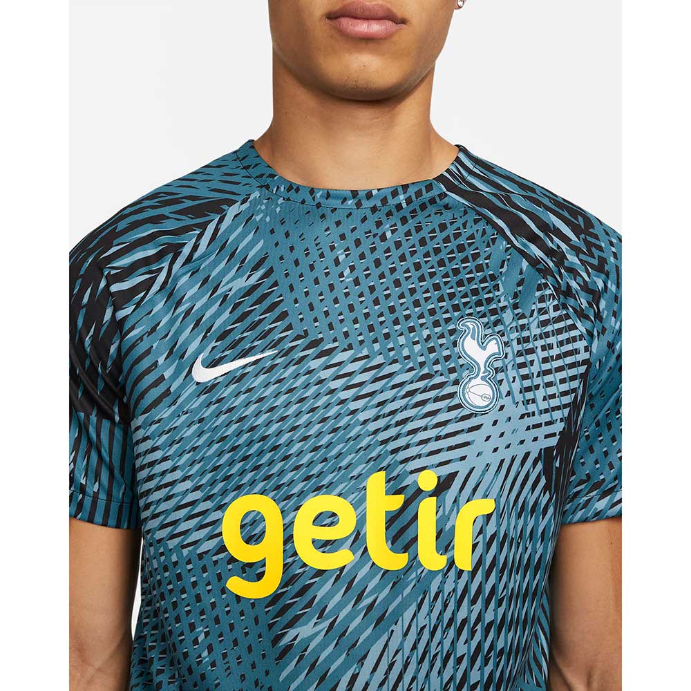 Men's Tottenham Hotspur Dri-FIT Top Short Sleeve Pre-Match - Rift Blue/Worn Blue