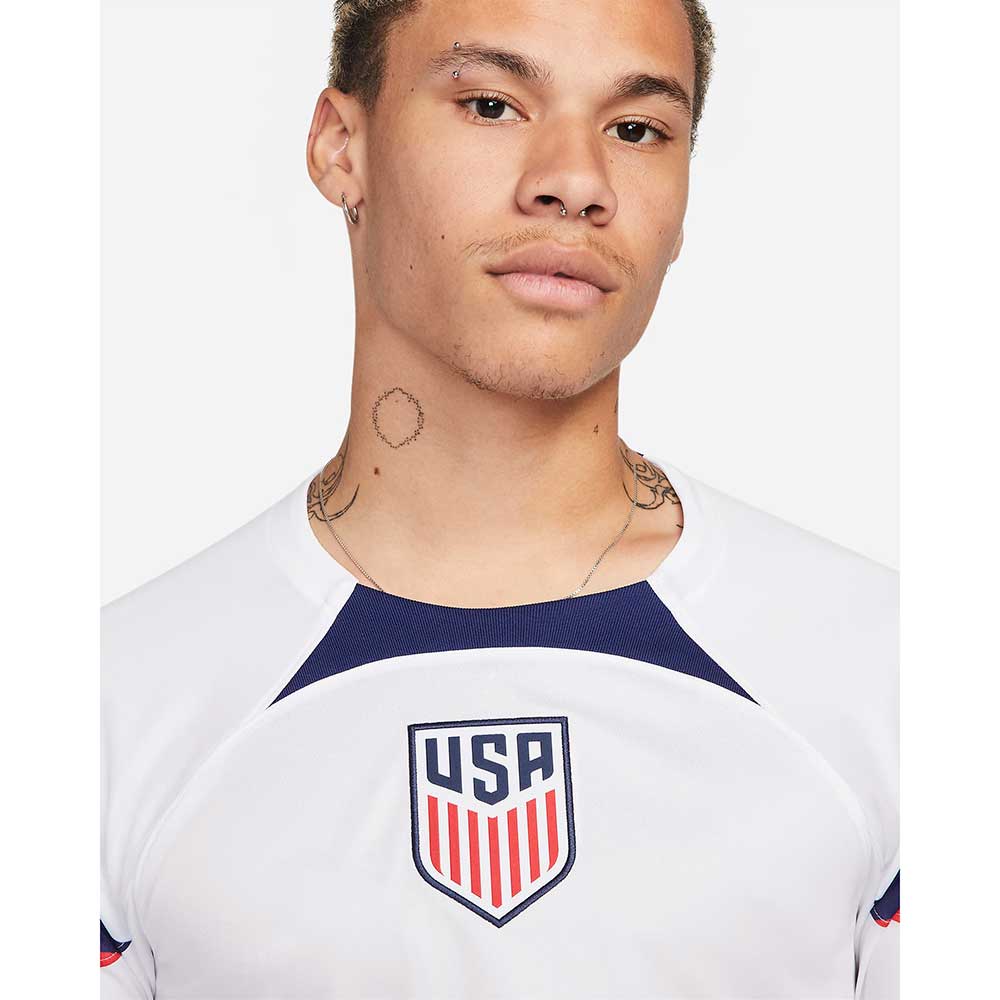 Men's USA Dri-FIT Stadium Home Long Sleeve Jersey - White/Loyal Blue
