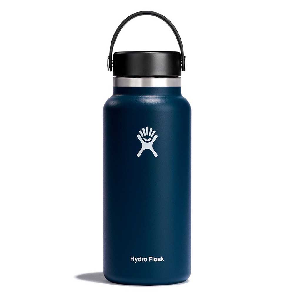 Hydro Peak 32 oz Water Bottle Flask Insulated Stainless Steel Light Blue  Used