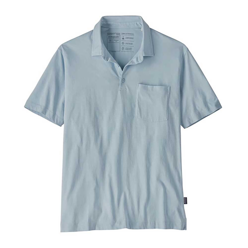 Men's Cotton in Conversion Lightweight Polo - Steam Blue