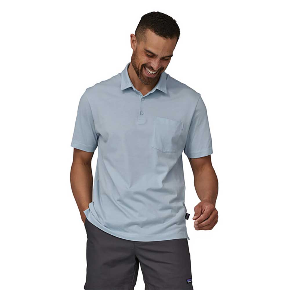 Men's Cotton in Conversion Lightweight Polo - Steam Blue