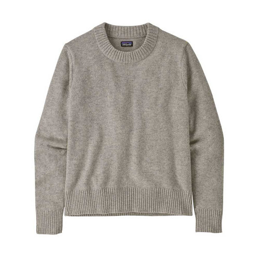 Women's Recycled Wool Crewneck Sweater - Salt Grey