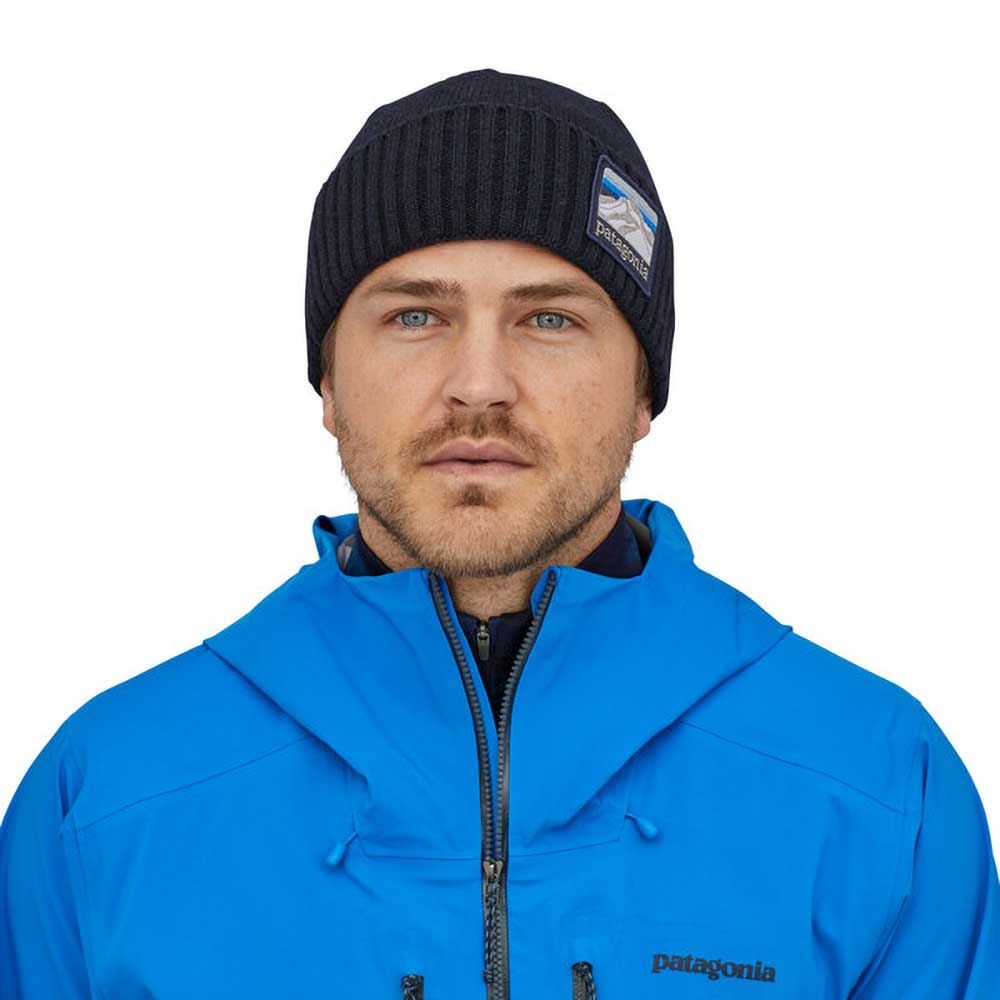 Brodeo Beanie - Line Logo Ridge: Classic Navy