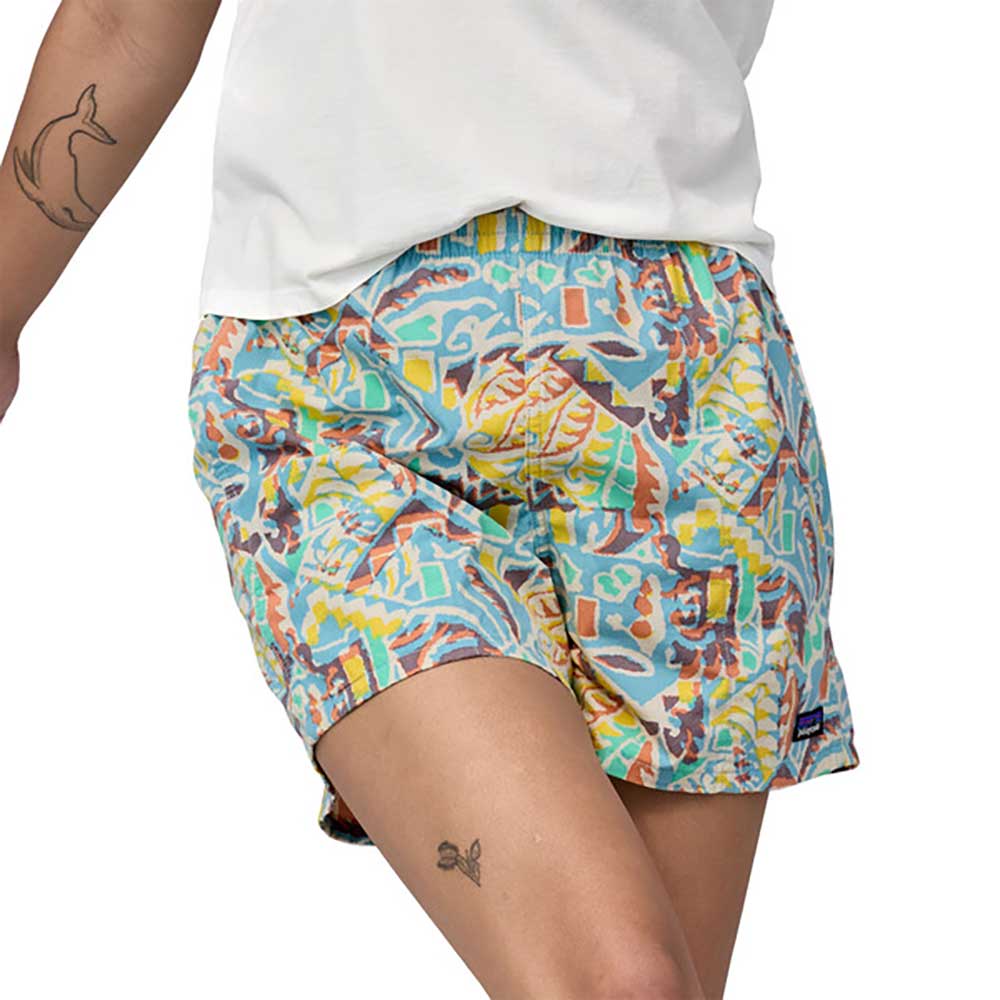 Women's Funhoggers Shorts - Thriving Planet: Lagoon Blue