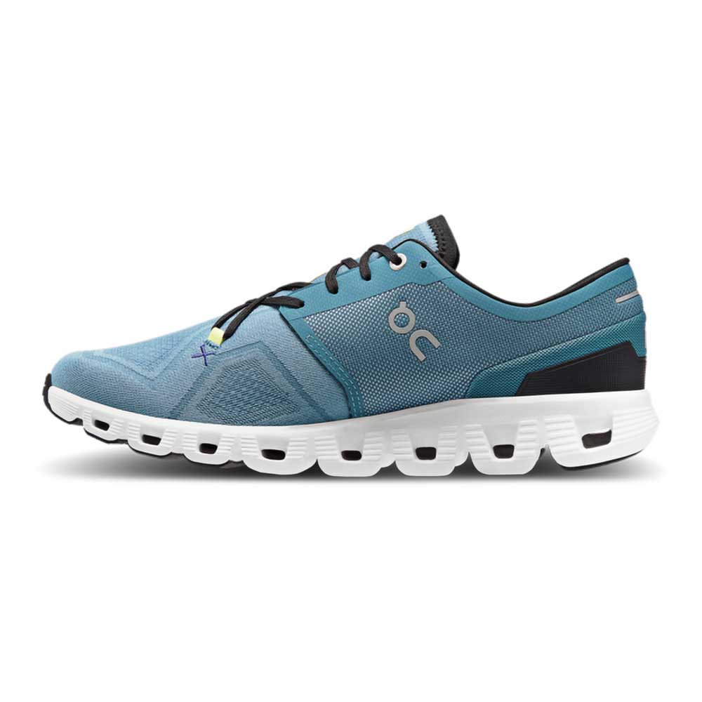 Men's Cloud X 3 Running Shoe- Pewter/White- Regular (D)
