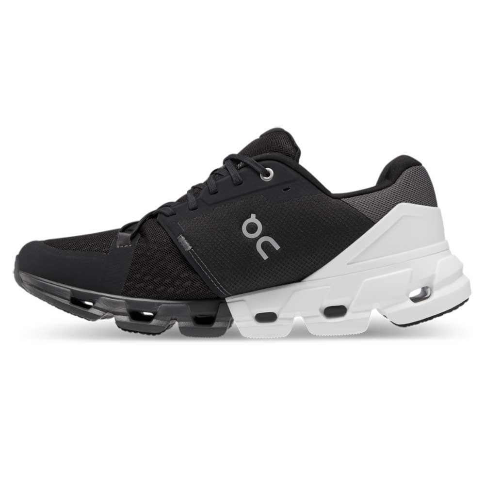 Men's Cloudflyer 4 Running Shoe- Black/White- Regular (D)