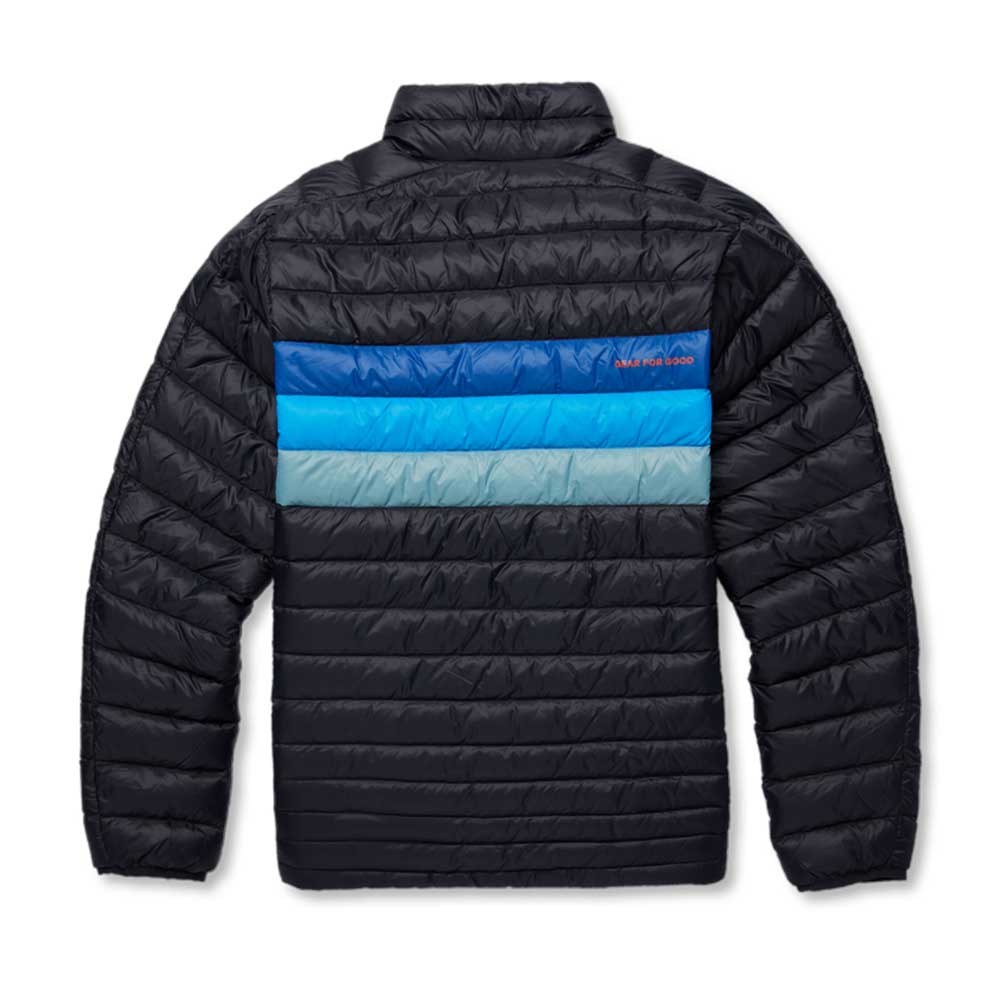 Men's Fuego Down Jacket - Black/Pacific Stripes