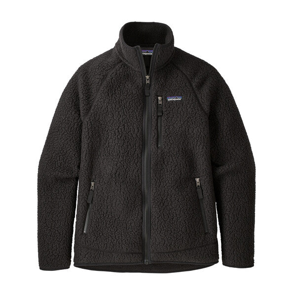 Men's Retro Pile Jacket - Black