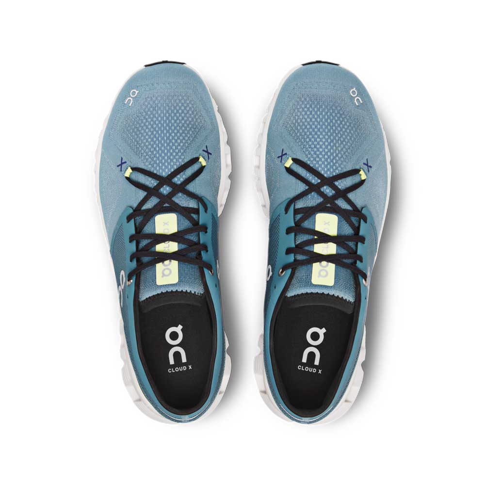 Men's Cloud X 3 Running Shoe- Pewter/White- Regular (D)