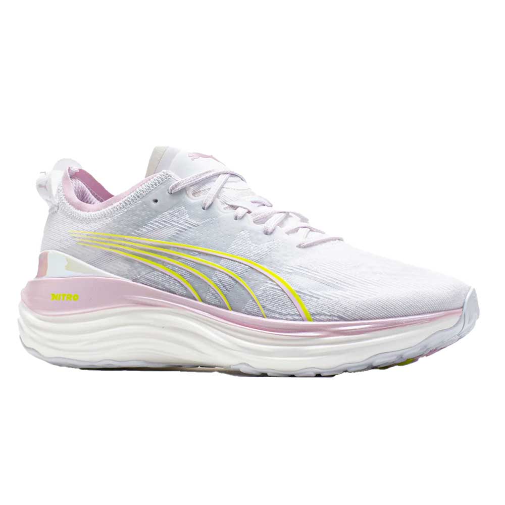 Women's Foreverrun Nitro Radiant Running Shoe - PUMA White/Grape Mist/Silver Mist - Regular (B)