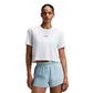 Women's MicroMesh Cropped Tee - White