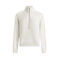 Women's Selene Half Zip Sweat - Ivory Marl